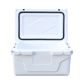 White outdoor Camping Picnic Fishing portable cooler 65QT Portable Insulated Cooler Box (Color: as Pic)